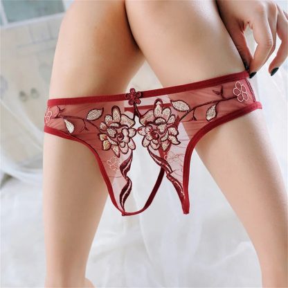 Flower Lace Transparent Underwear - Image 3
