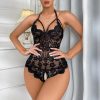 Sexy Crotchless Teddy Bodysuit