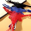 Erotic Butterfly Pearl String Crotchless T-Back - Image 2