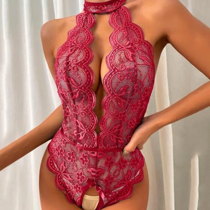 Sexy Lace Teddy Bodysuit - Image 3
