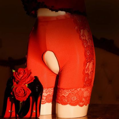 Allure Lace Open Butt Panty Shorts - Image 2